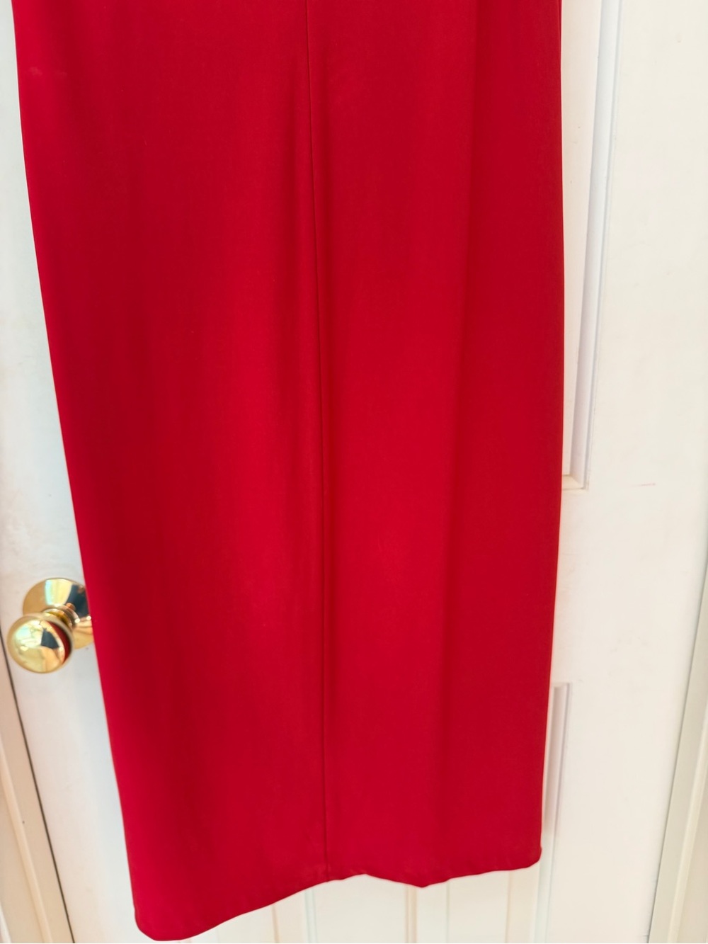 Norma Kamali Sleeveless Red Knit Midi Dress - Classic Fitted Stretch, Sz S - Picture 10 of 15